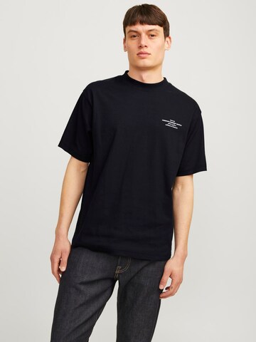 Maglietta 'Blachad' di JACK & JONES in nero: frontale