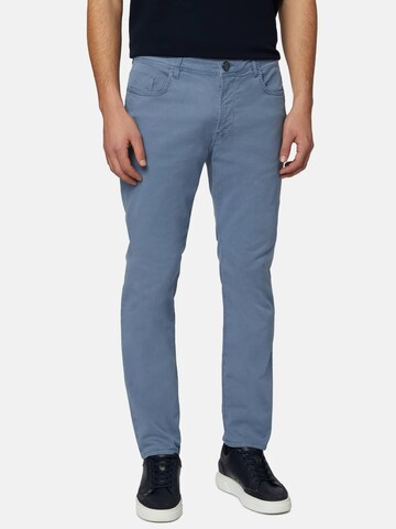 Boggi Milano Slimfit Jeans in Blauw: voorkant