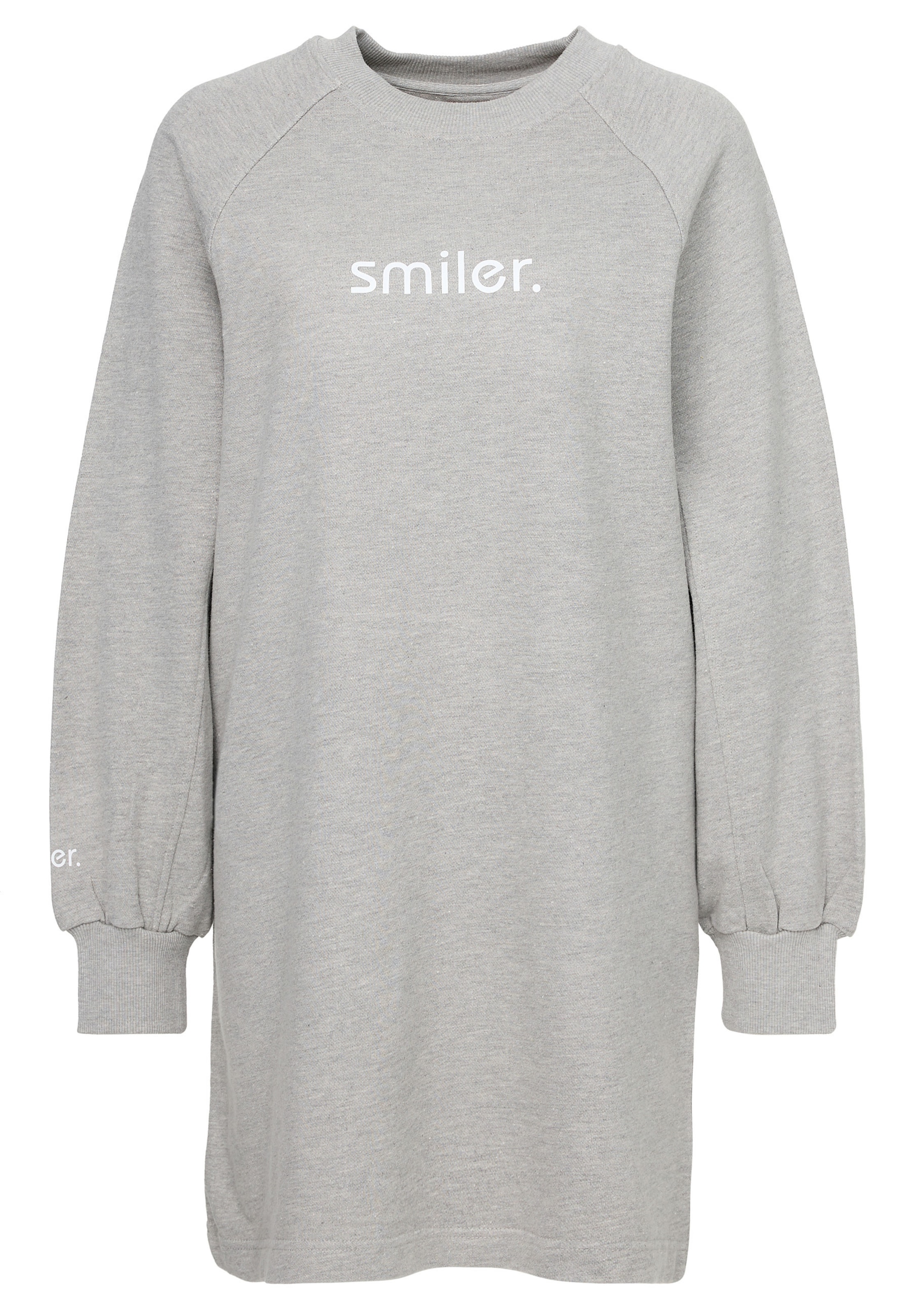 smiler. Sweatshirt 'Nippy' in Grijs: voorkant