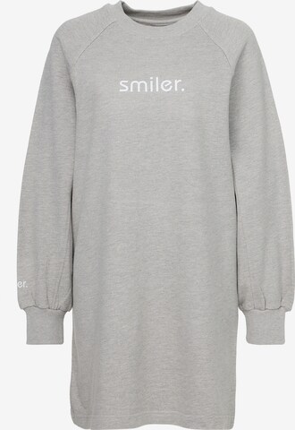 smiler. Sweatshirt 'Nippy' in Grijs: voorkant