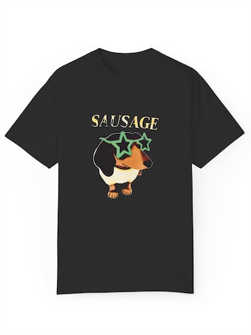 GORHEY - Camiseta en negro: frente