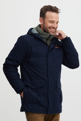 FQ1924 Winter Coat 'Charlie' in Blue: front