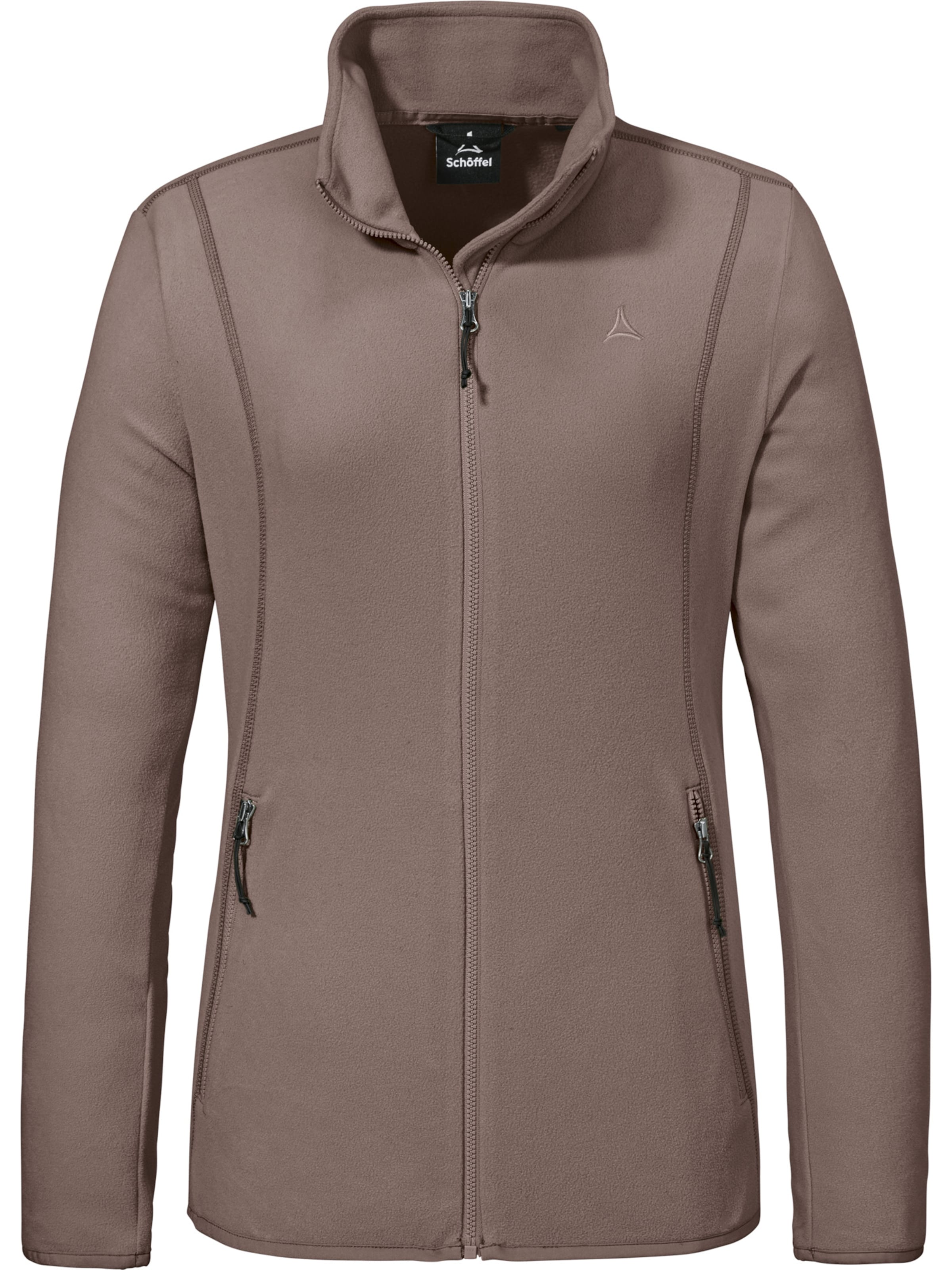 Veste en polaire fonctionnelle Schöffel en marron : devant