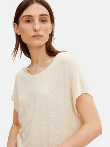 TOM TAILOR T-Shirt in Beige