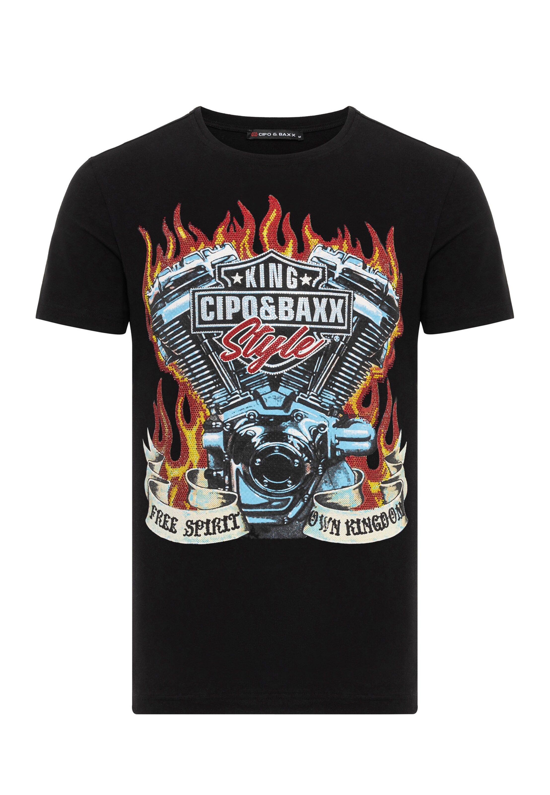 CIPO & BAXX Shirt in Black: front