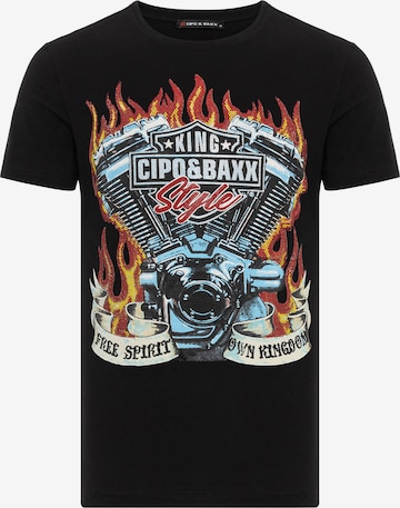 CIPO & BAXX T-Shirt in Schwarz: predná strana