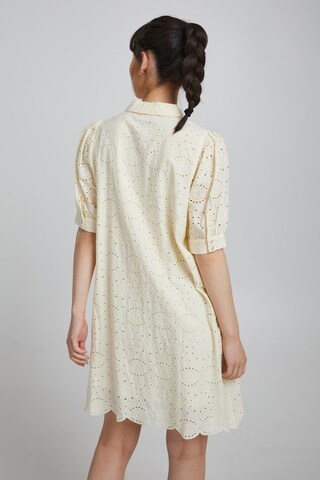 ICHI Shirt Dress 'FAUSTA' in Yellow