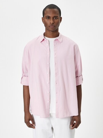 Koton Regular fit Overhemd in Roze: voorkant