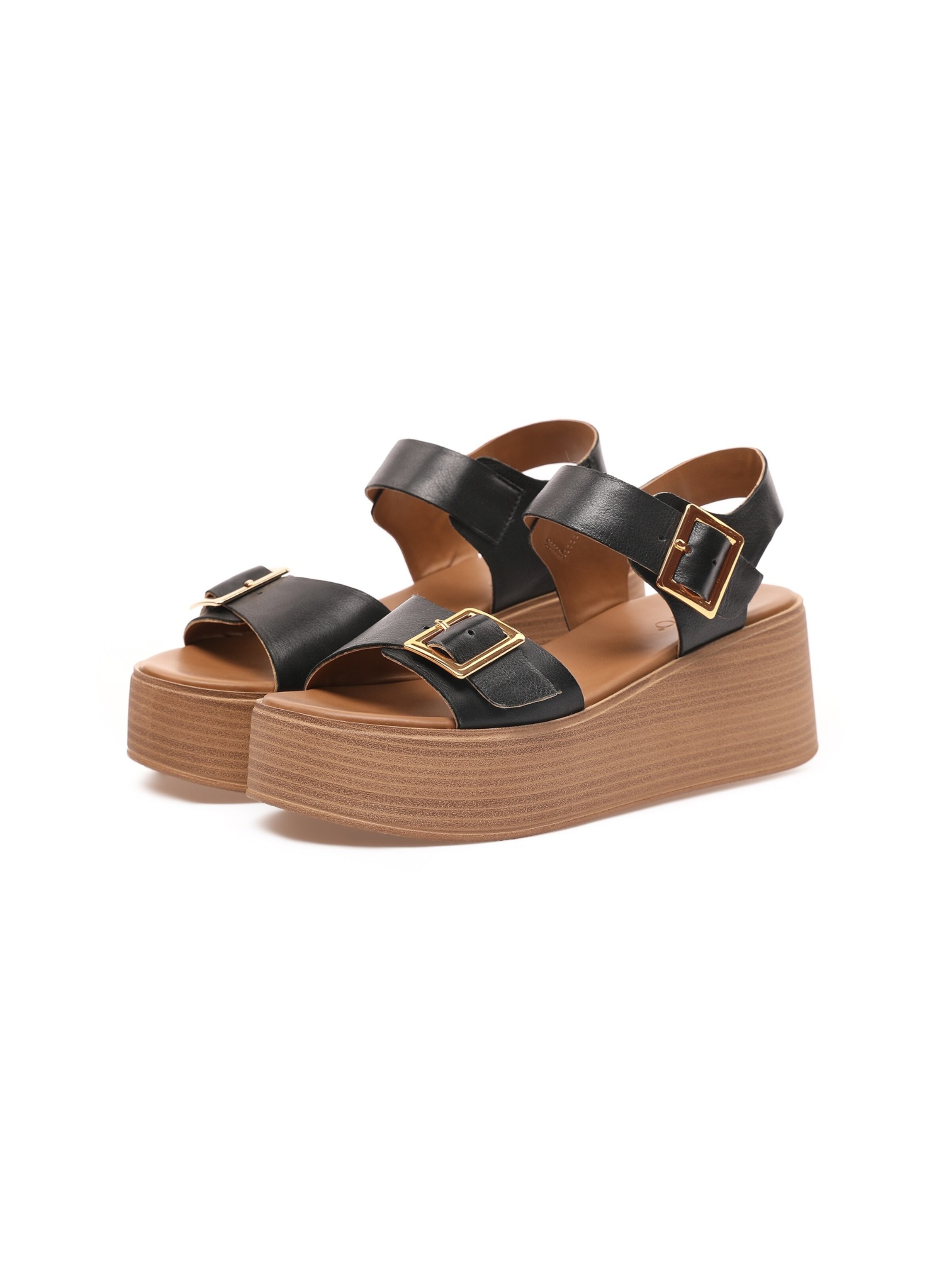 INUOVO Strap sandal in Black