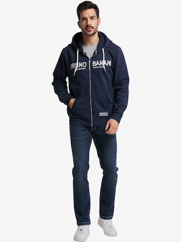 BRUNO BANANI Zip-Up Hoodie 'Aguirre' in Blue