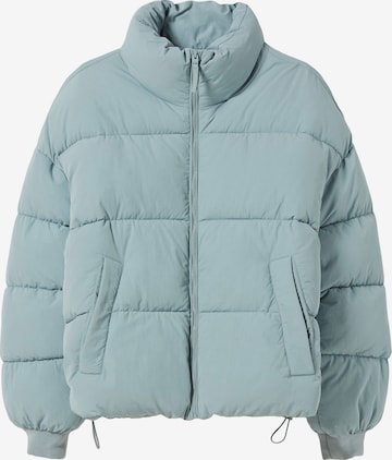 Bershka Between-Season Jacket in Blue: front