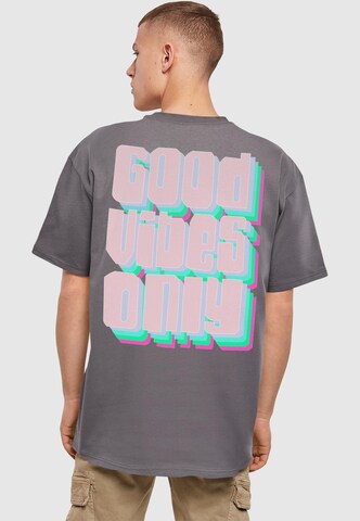 2Y Premium Shirt 'Good Vibes Only' in Grey: front