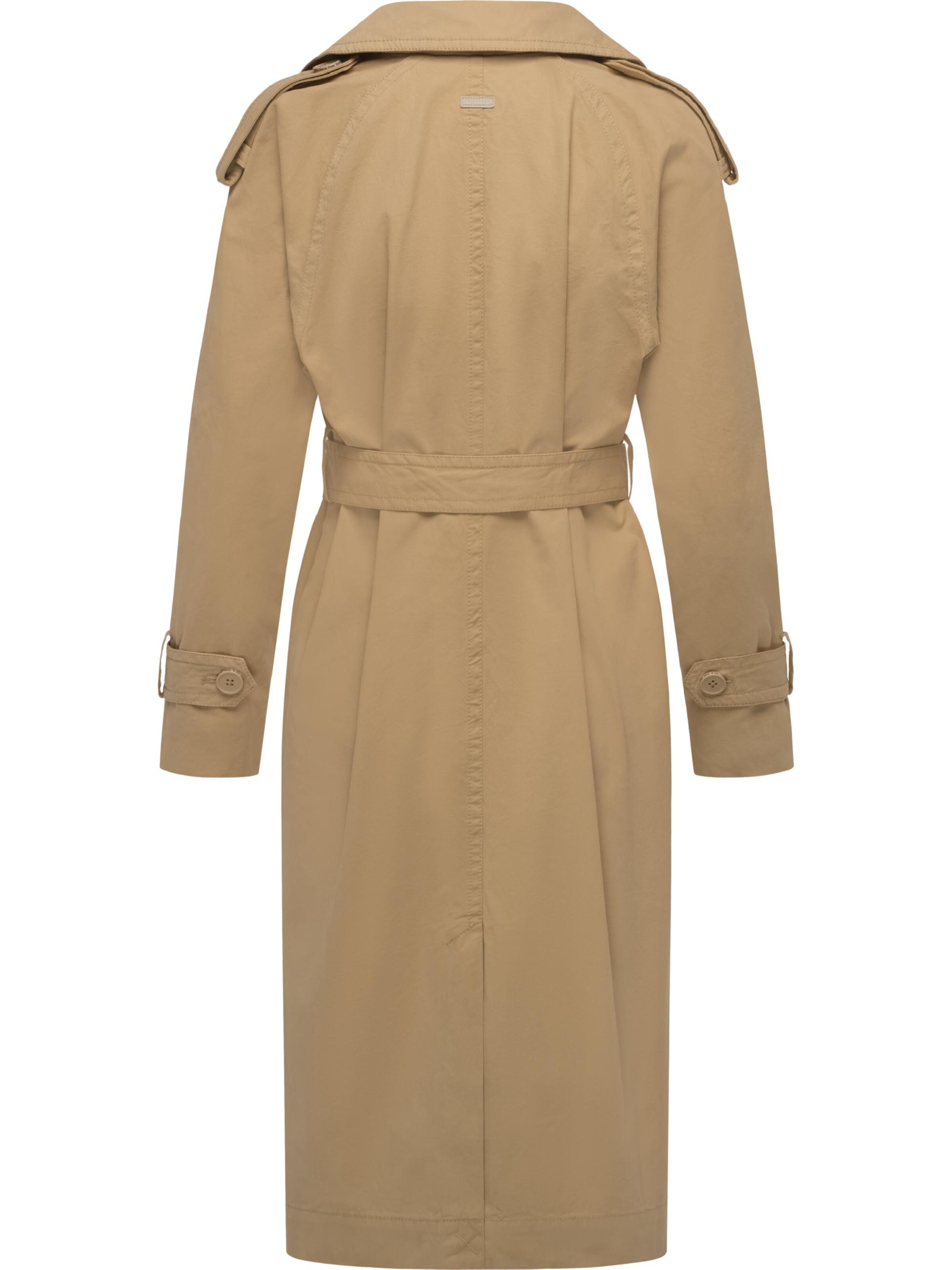 Ragwear Kevad-sügismantel 'Longtrench', värv beež