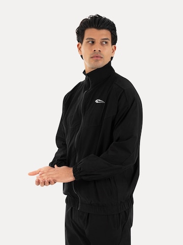 Smilodox Oversize Trainingsjacke Kyson in Schwarz