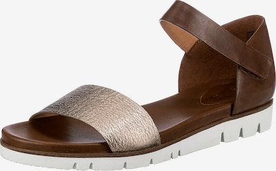 GERRY WEBER SHOES Sandale 'Gulla 05' in braun / gold, Produktansicht