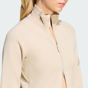 ADIDAS SPORTSWEAR Bluza rozpinana sportowa 'Soft Lux' w kolorze beżowy