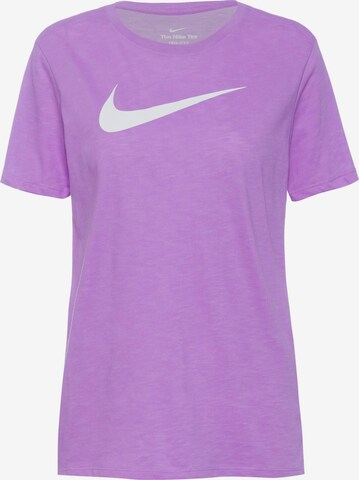 NIKE Performance Shirt 'Swoosh' in Purple: front