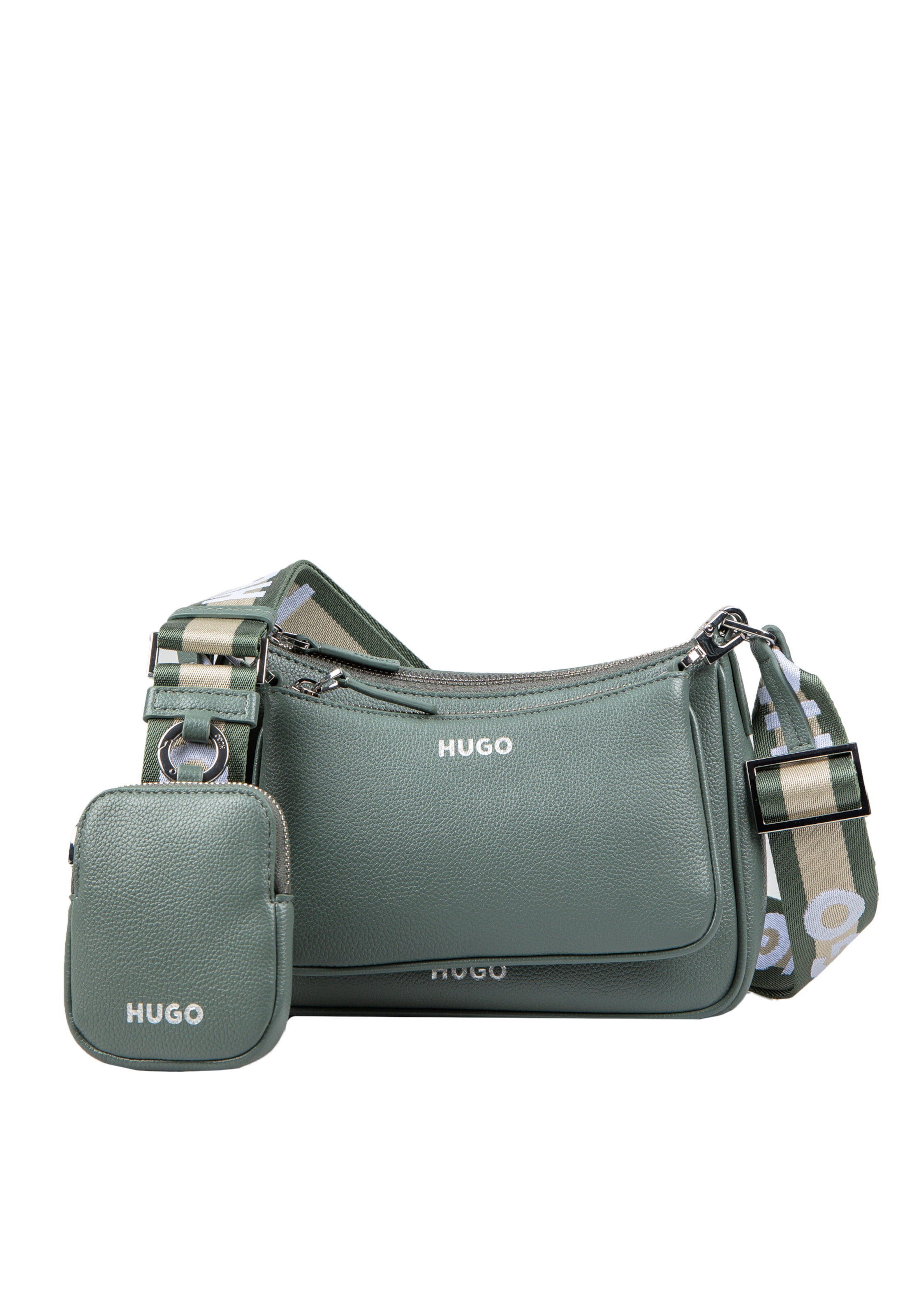 HUGO Crossbody Bag 'Bel' in Green: front