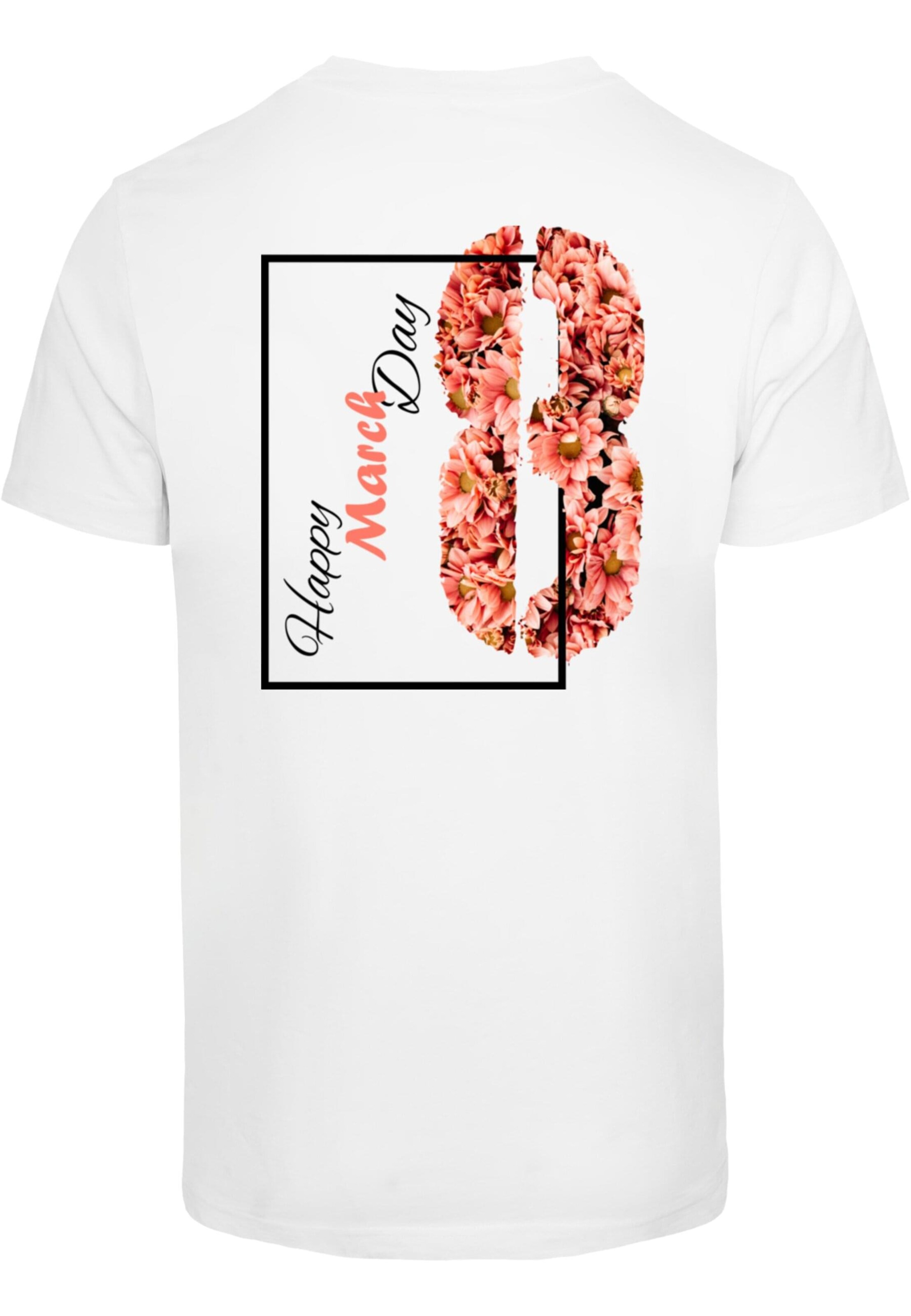 T-Shirt 'Happy WD - March Day' Merchcode en blanc