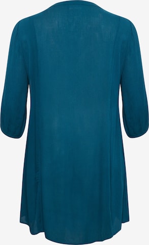 KAFFE CURVE Kleid 'Louisa' in Blau