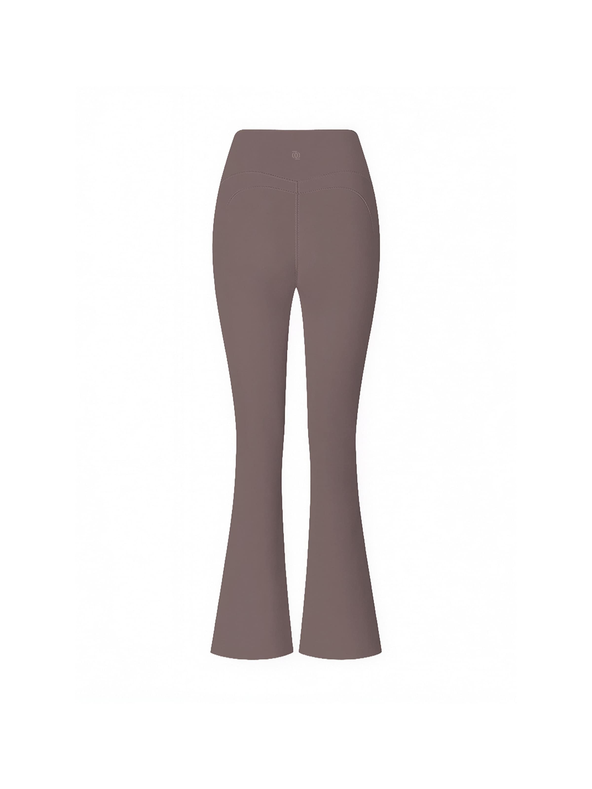 GOD SAVE QUEENS Legginsy 'Second Skin Studio High-Waisted Bootcut Legging' w kolorze brązowy: przód