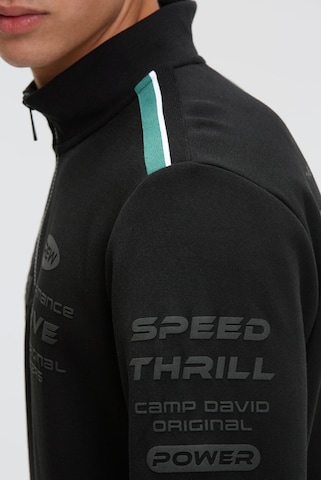 CAMP DAVID Sweatshirt in Black