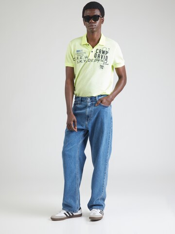 CAMP DAVID Shirt in Geel