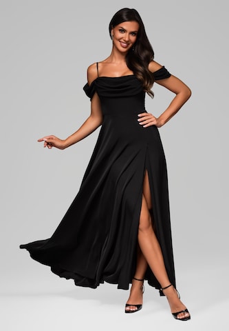 Ombre Evening Dress in Black