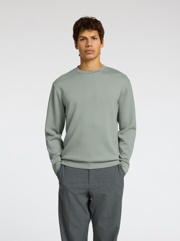 SELECTED HOMME Sweatshirt 'SLHManuel' i grön: framsida