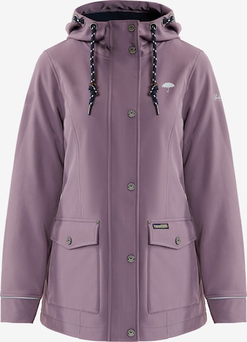 Schmuddelwedda Weatherproof jacket 'Albee' in Purple: front