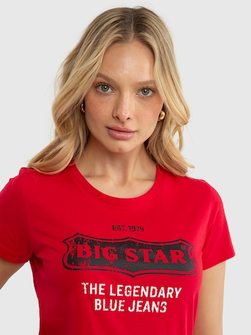 BIG STAR Shirt ' RISSMELNA ' in Rood