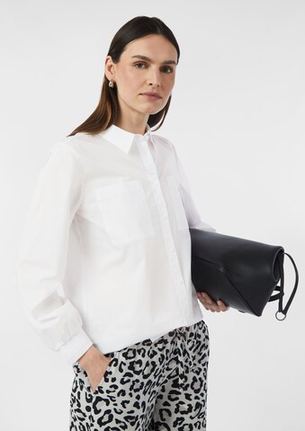 comma casual identity Bluse in Weiß: Vorderseite