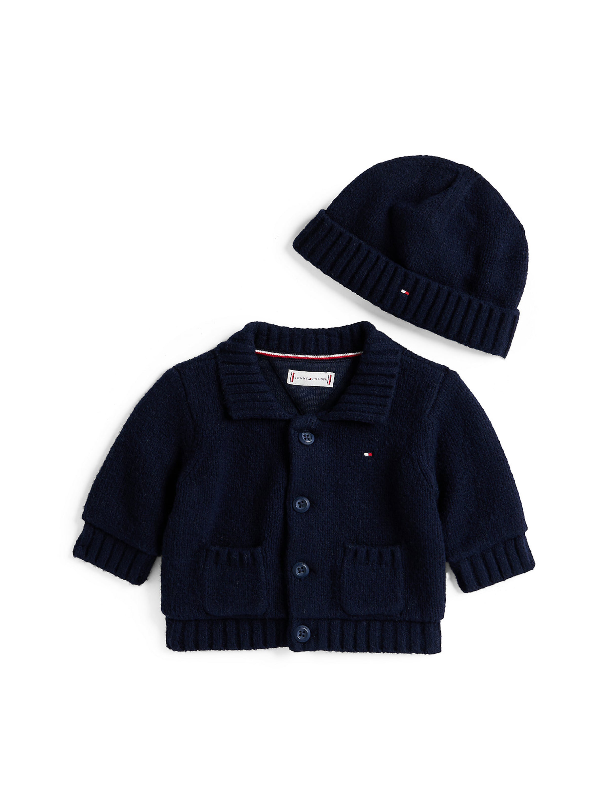 Cardigan TOMMY HILFIGER en bleu : devant