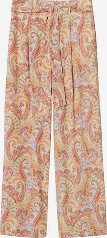 MANGO Wide leg Pants 'Nora' in Orange: front