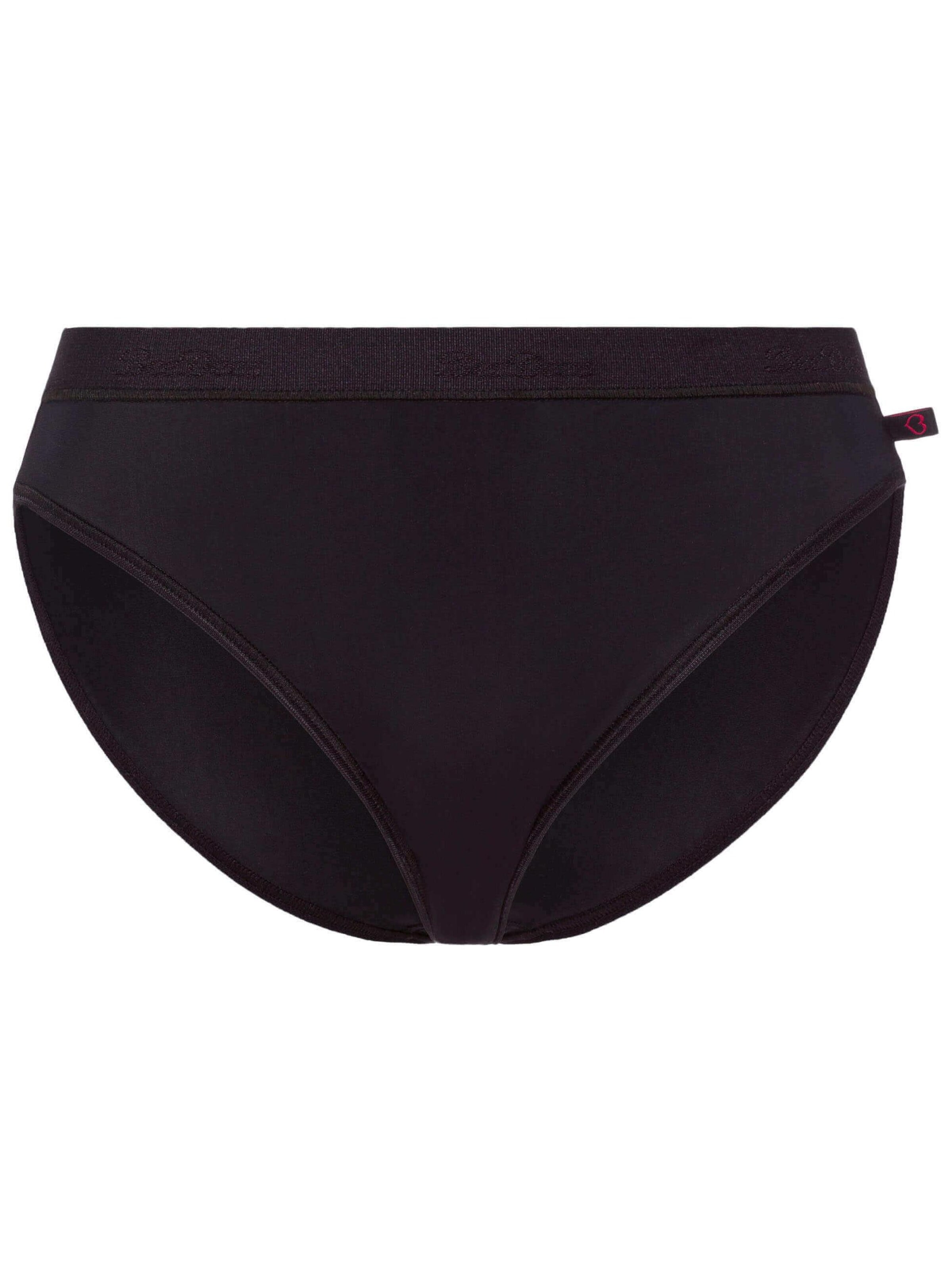 BeeDees Slip 'Slip Microfun Tai mit Elastikbund'‌‌‌‌‌‌ in Schwarz: Vorderseite