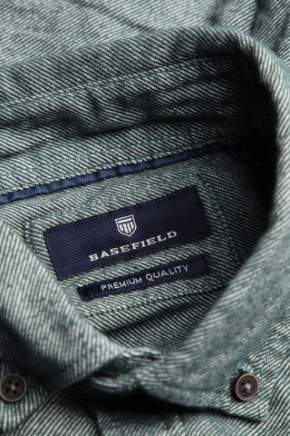 BASEFIELD Button Up Shirt in M in Green