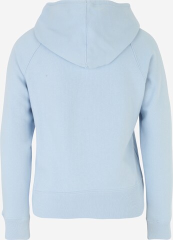 Gap Petite Zip-Up Hoodie 'HERITAGE' in Blue