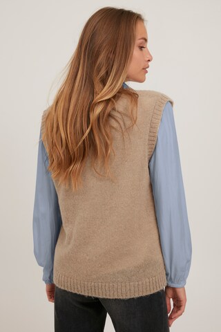 PULZ Jeans Sweater 'Iris' in Beige