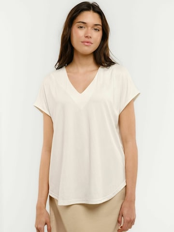 Liberte Essentiel Top ' NUNI ' in White: front
