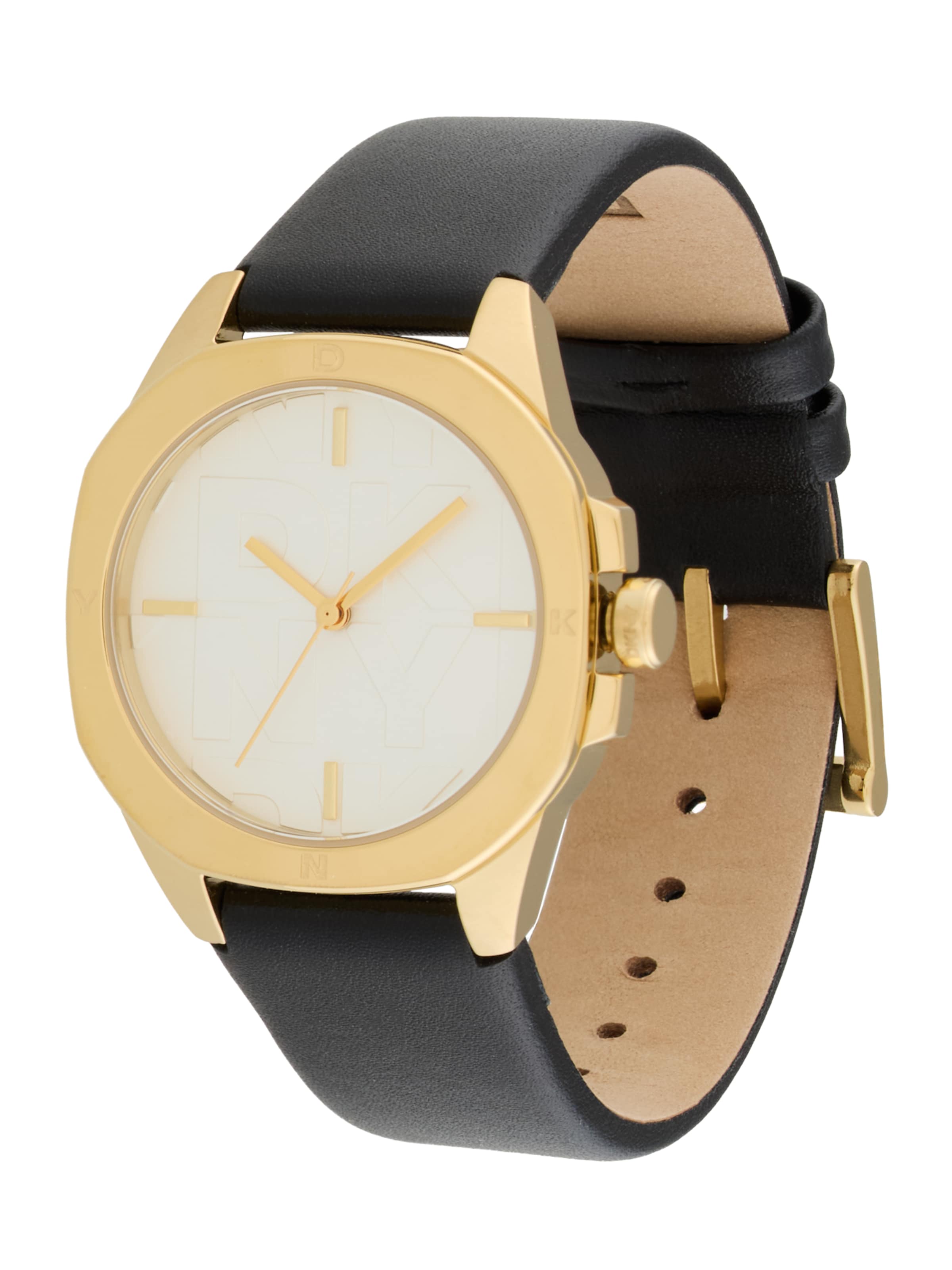 DKNY Zegarek analogowy 'Brooklyn' w kolorze czarny: przód