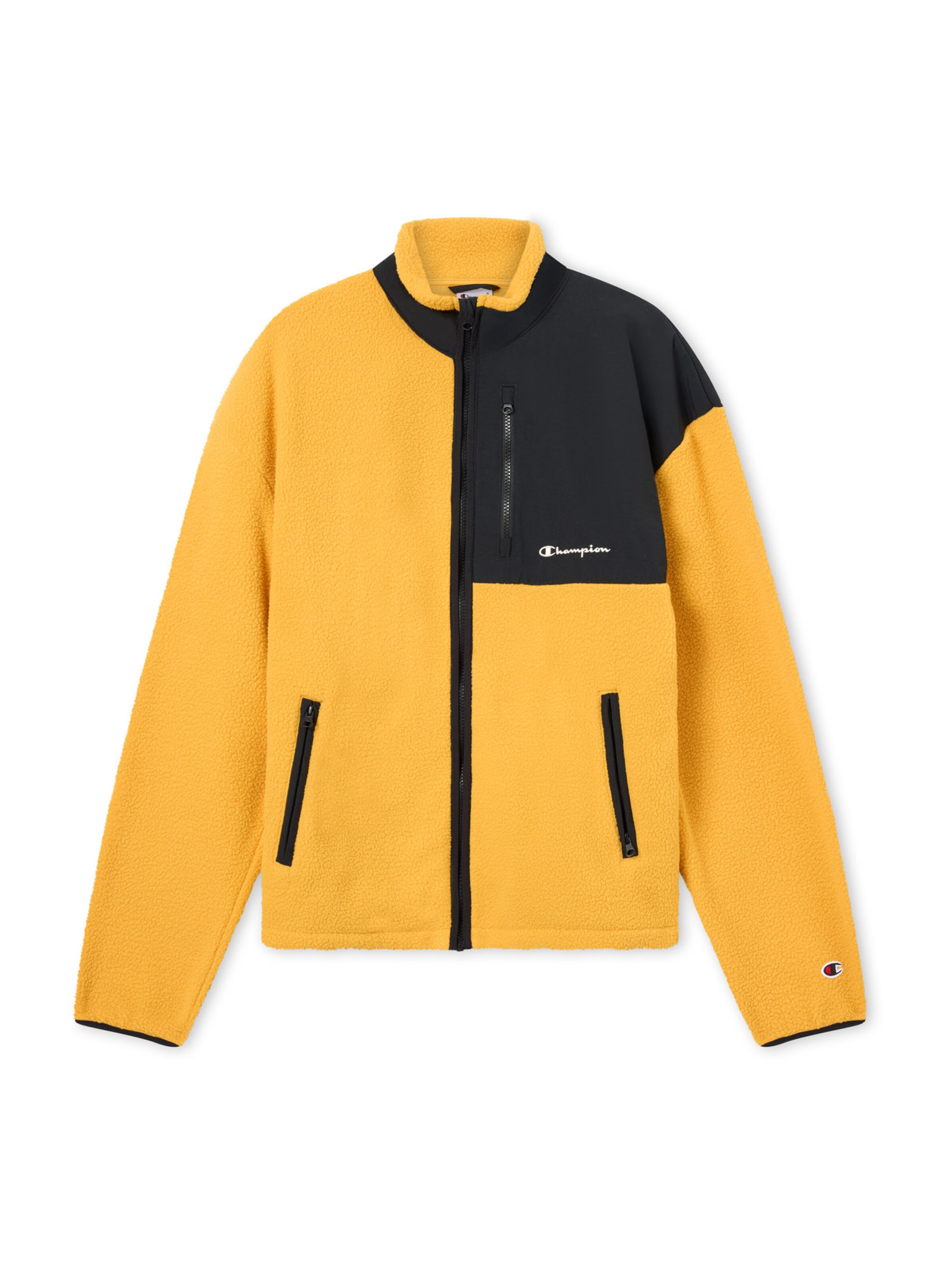 Champion Fleece jas in Geel: voorkant