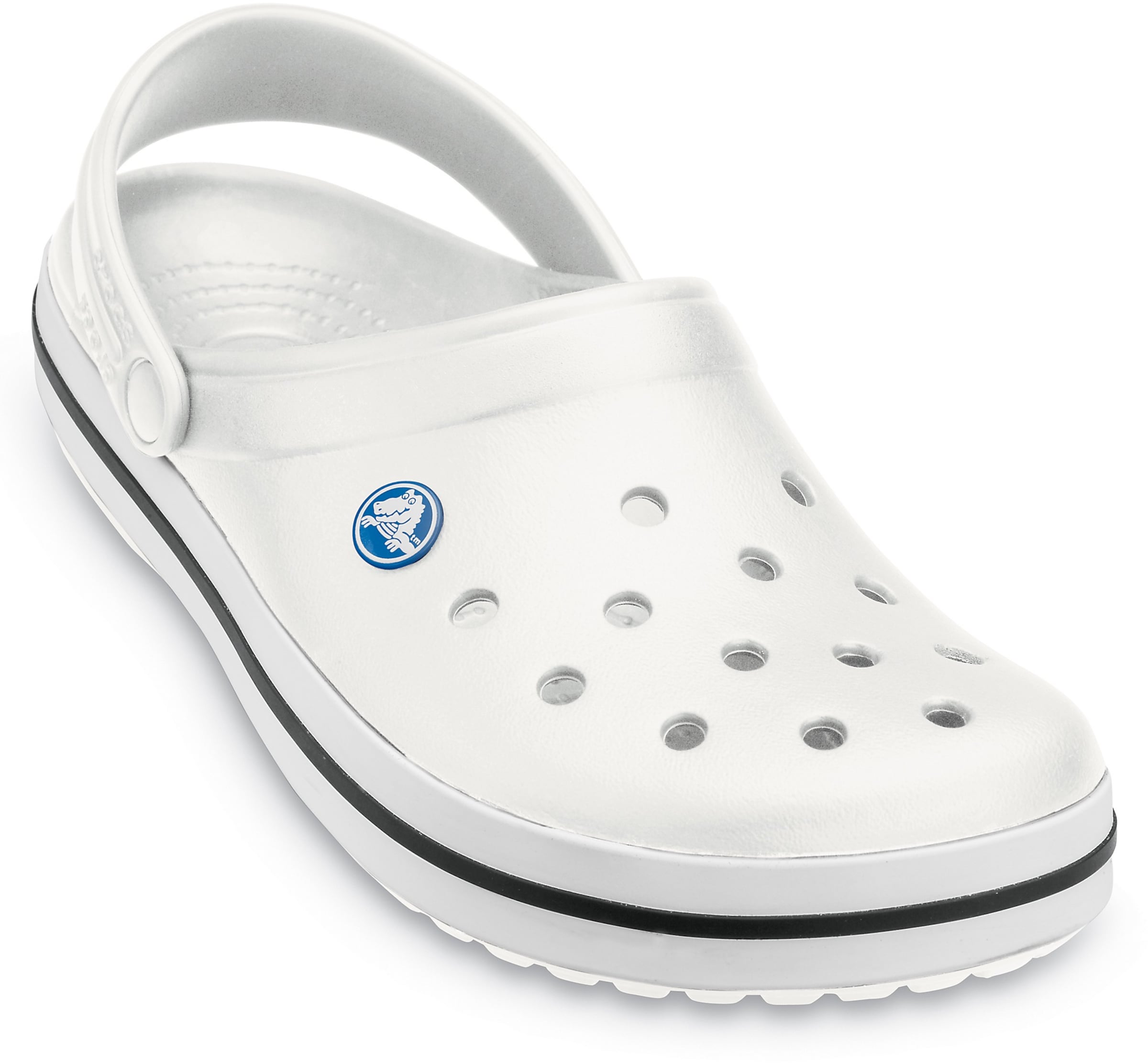 Crocs Clogs 'Crocband' in Weiß: Vorderseite