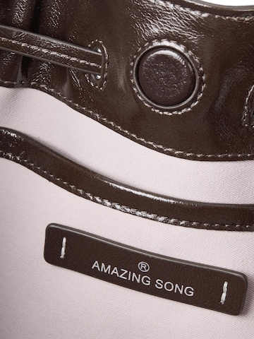 Borsa a spalla 'Donut Drawstring' di Amazing Song in marrone