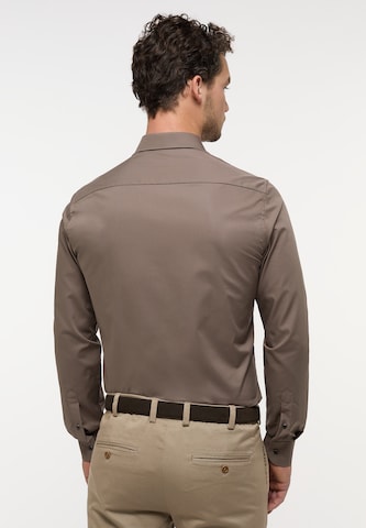 ETERNA Slim fit Business Shirt in Brown