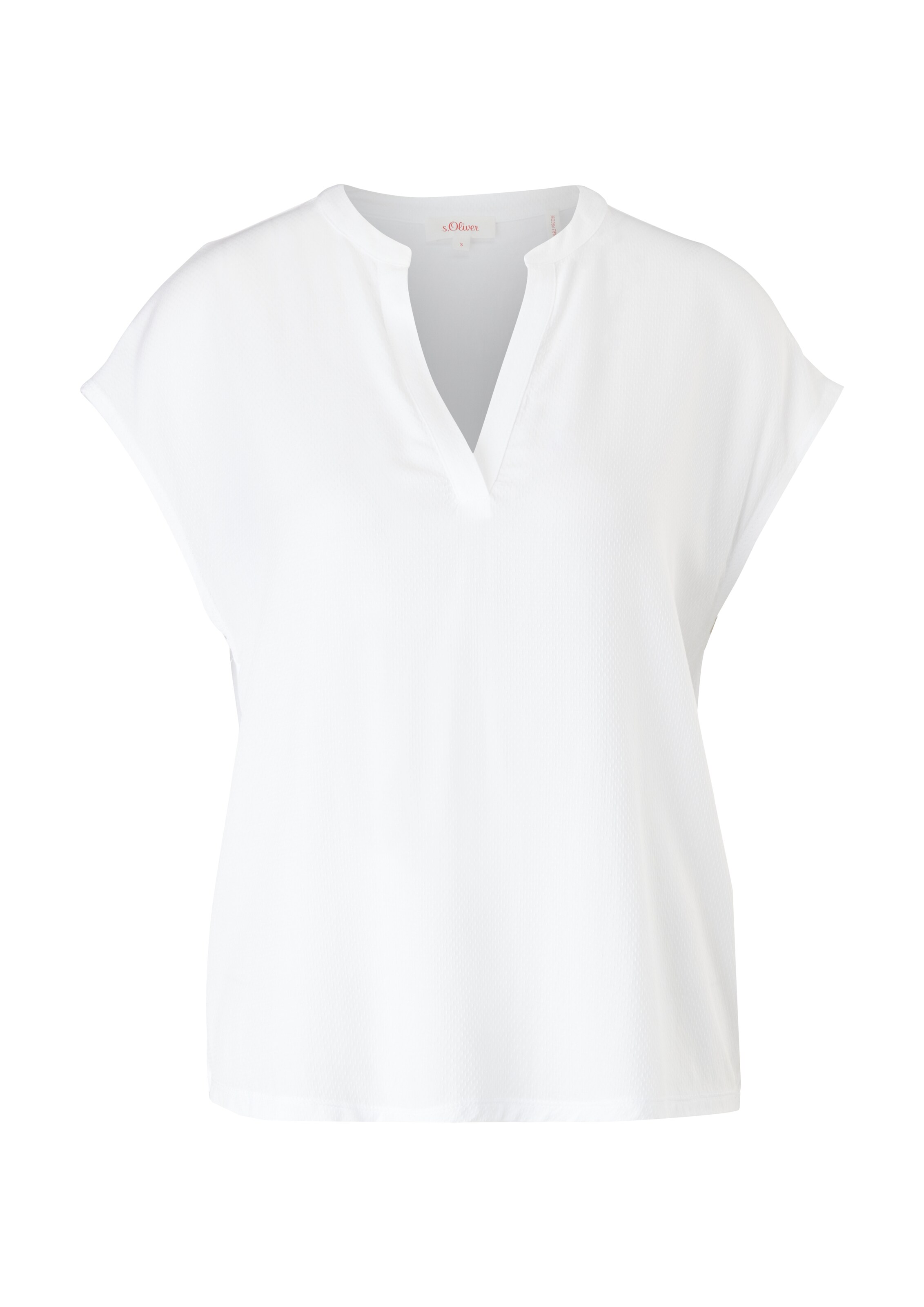 T-shirt s.Oliver en blanc : devant