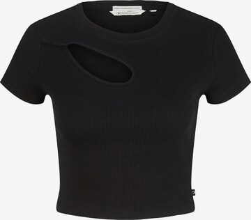 T-shirt TOM TAILOR DENIM en noir : devant