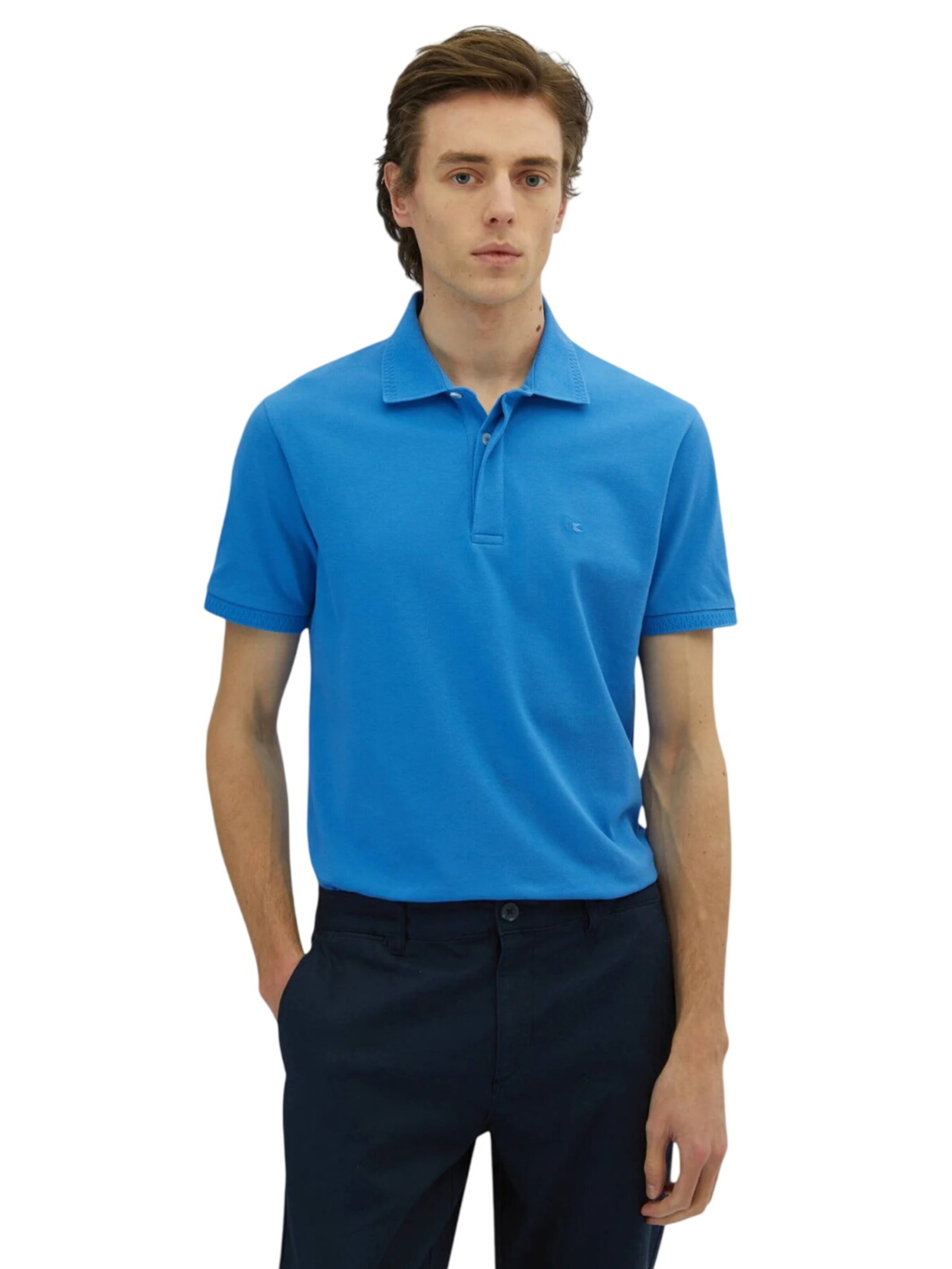 KİP Poloshirt in Blau: Vorderseite