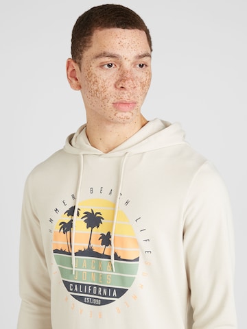 JACK & JONES Свитшот 'SUMMER VIBE' в Бежевый