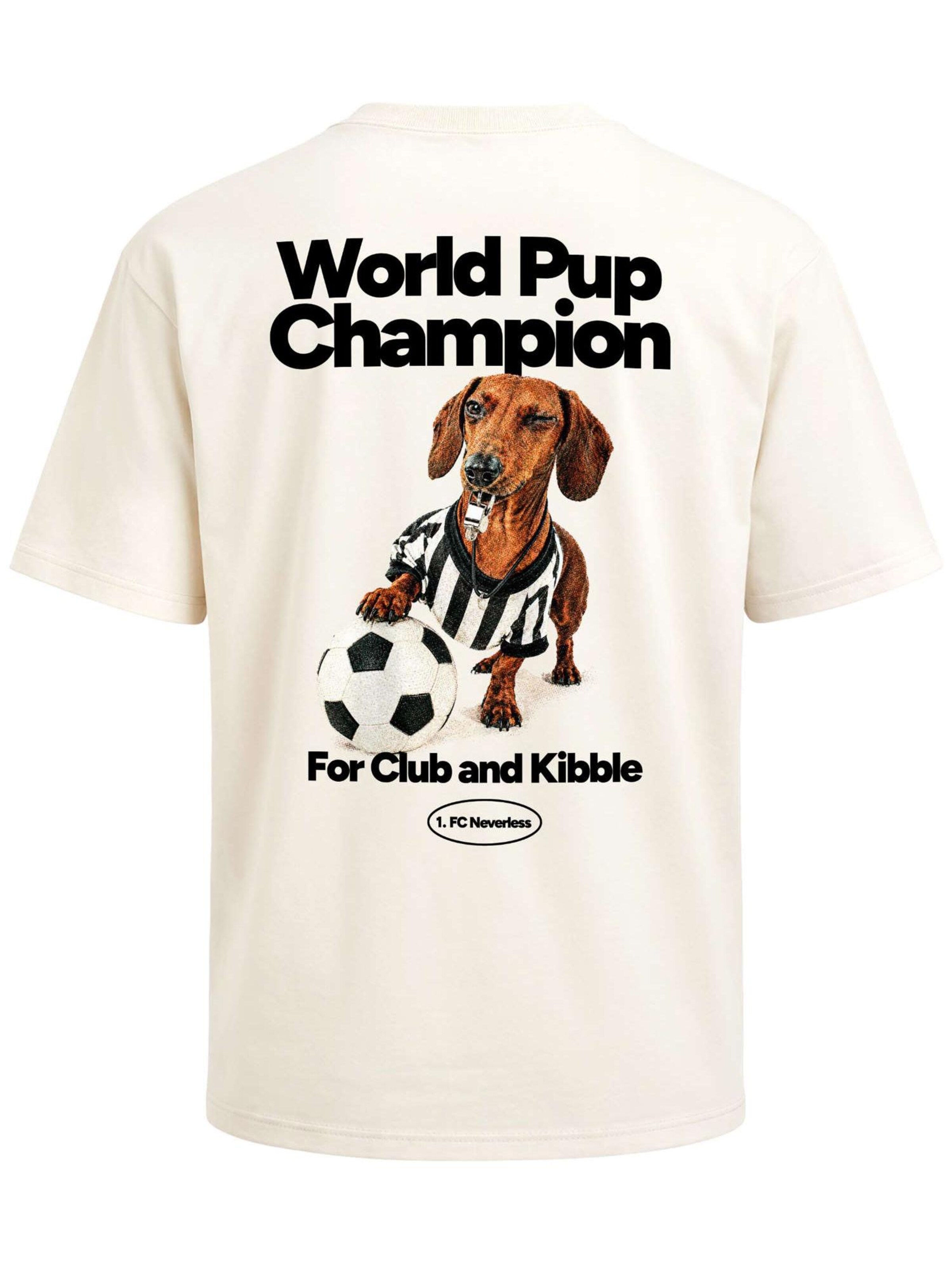 Neverless Shirt 'Soccer Dackel'‌‌‌‌‌‌‌‌‌‌ in Beige