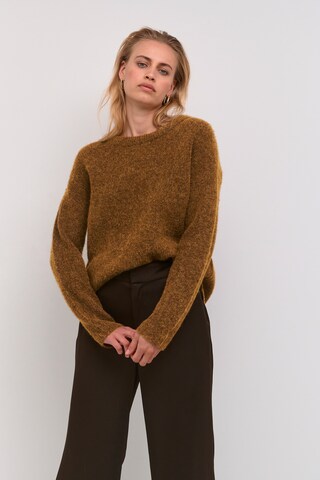 My Essential Wardrobe Pullover in Braun: Vorderseite